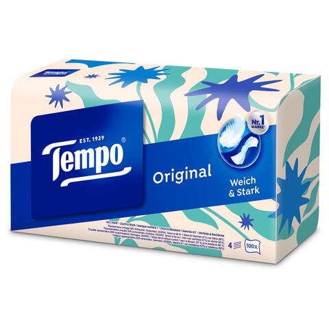 Tempo Original Box 4 Laags Zakdoekjes 100 stuks