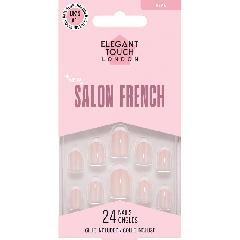 Elegant Touch Salon French 174 Kunstnagels 24 stuks