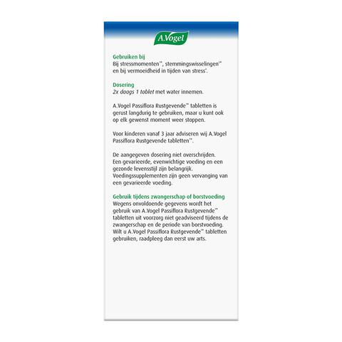 A.Vogel Passiflora Rustgevende1* Tabletten Stemmingswisselingen2* 30 stuks