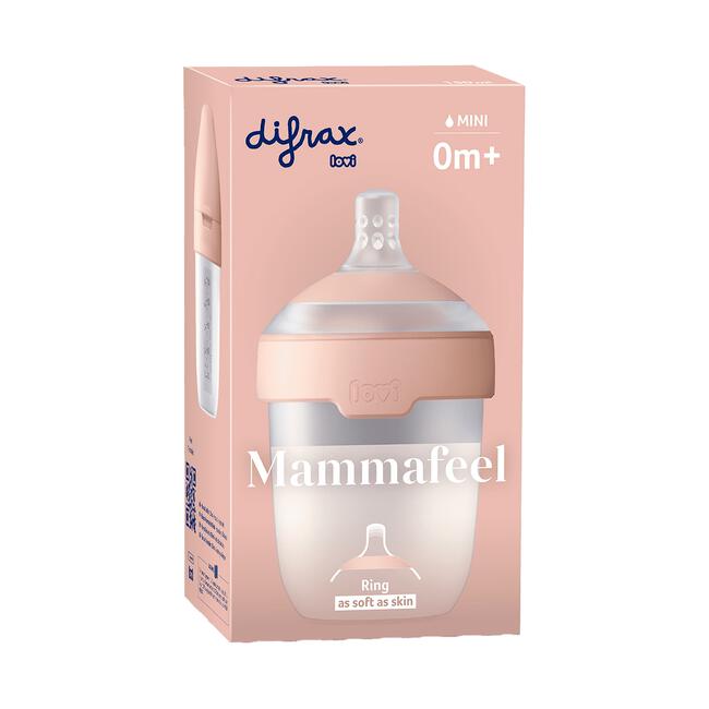 Difrax LOVI Mammafeel fles 250 ml 3+M