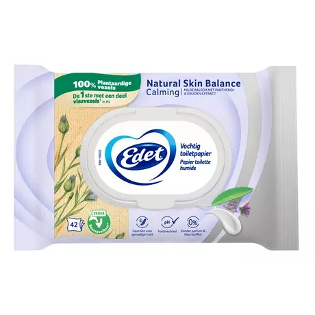 Edet Natural Skin Balance Vochtig Toiletpapier 42 stuks