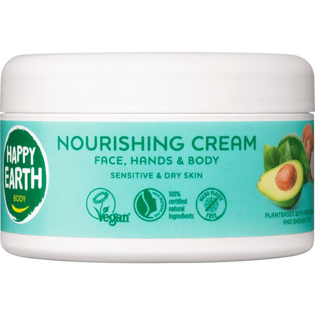 Happy Earth 100% Natural Nourishing Body Cream 200ml