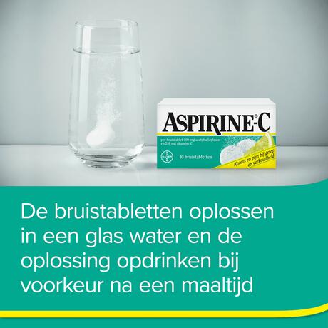 Aspirine C Bruis 400 mg bij griep en verkoudheid 10 tabletten