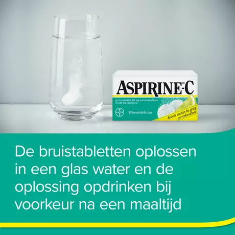 Aspirine C 400 MG Bij Griep En Verkoudheid Bruistabletten 10 stuks