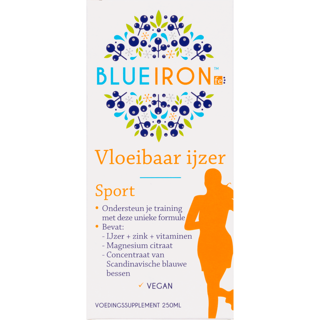 Blueiron Vloeibaar Ijzer Elixer Sport 250 Ml 250 Ml Etos