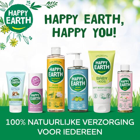Happy Earth Pure Shower Gel Eucalyptus 300 Ml