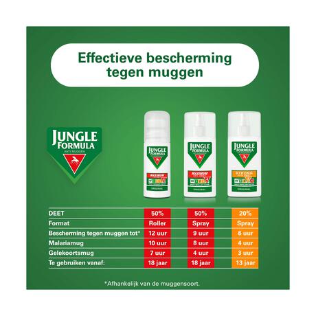 Jungle Formula Anti Muggenroller Maximum 50% DEET 50 ML