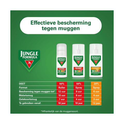 Jungle Formula Anti Muggenroller Maximum 50% DEET 50 ML