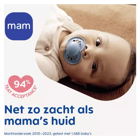 MAM Original Fopspeen Night 16+ Maanden Beige 2 stuks