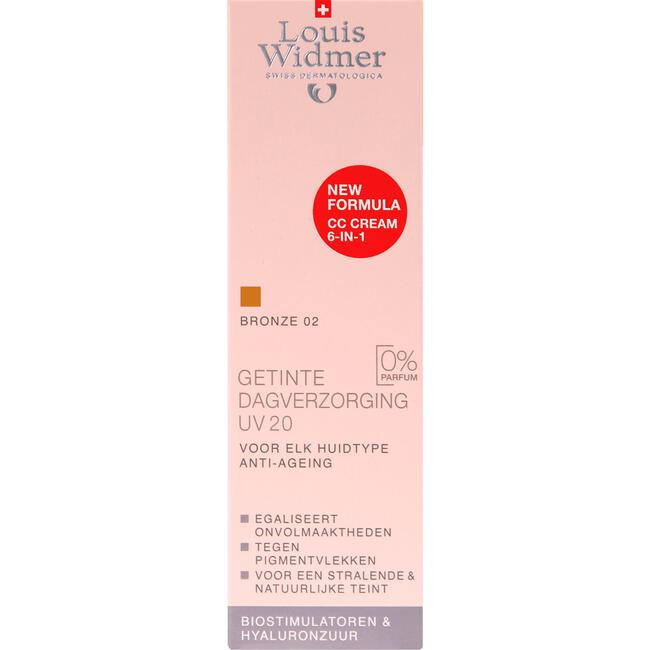 Louis Widmer Getinte Dagverzorging UV 20 Bronze 02 Zonder Parfum 30 ML ML | Etos