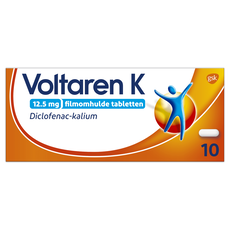 Voltaren K 12,5 MG Pijnstiller Filmomhulde Tabletten Diclofenac-Kalium 10 stuks