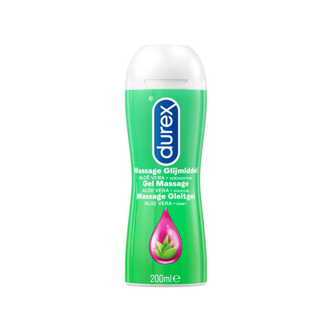 Durex Massage Olie en Glijmiddel 2-in-1 Aloë Vera Waterbasis 200 ML