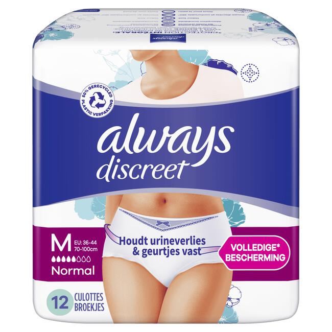 Always Discreet Urineverlies Broekjes Normal L 7 Stuks