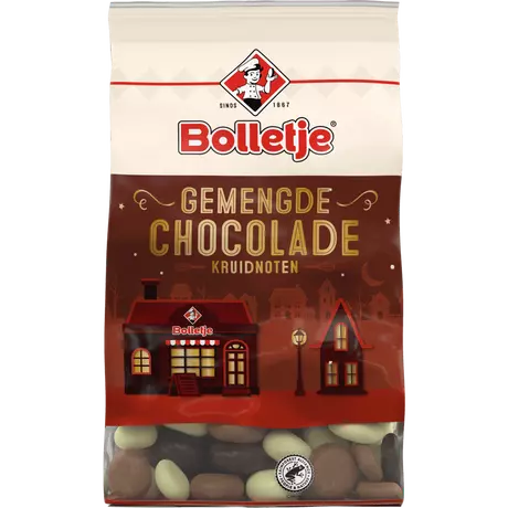 Bolletje Kruidnoten Gemengde Chocolade 250 gram