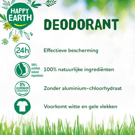 Happy Earth 100% Natural Whole Body Lavender Ylang Deodorant Spray 100 ML