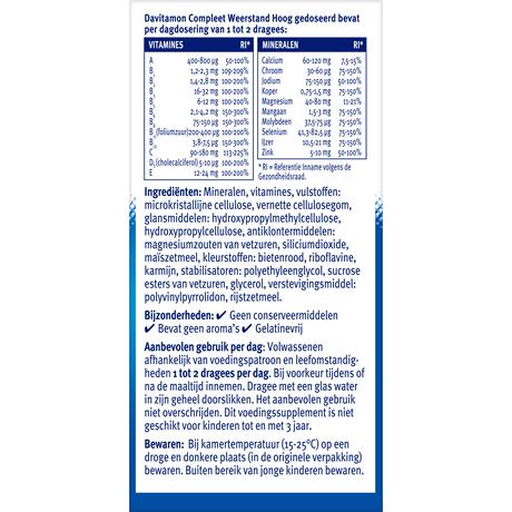 Davitamon Compleet Weerstand Forte Met Vitamine  C & D dragees