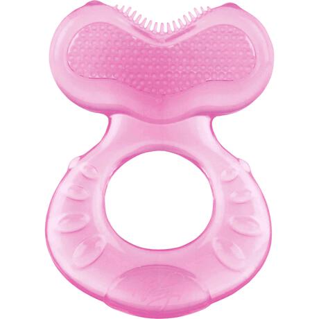 Nuby - Visvormige Silicone Bijtring Met Borsteltjes - 3M+