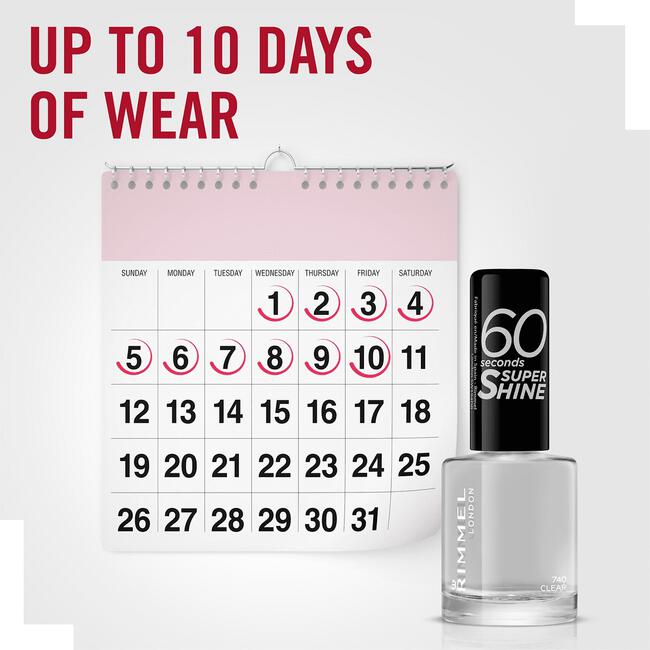 Rimmel London 60 seconds Supershine Nagellak 000 Transparent