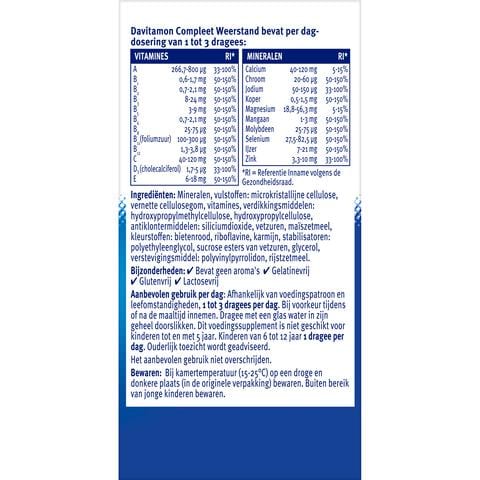 Davitamon Compleet Weerstand Vitamine C & D tabletten