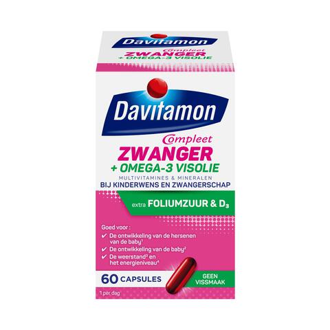 Davitamon Compleet Zwanger + Omega-3 Visolie 60 Stuks