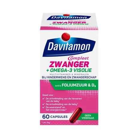 Davitamon Compleet Zwanger + Omega-3 Visolie 60 Stuks