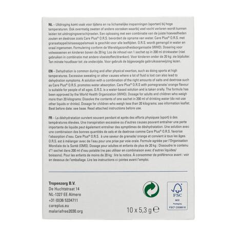 Care Plus O.R.S. Sachets Granaatappel-Sinaasappel