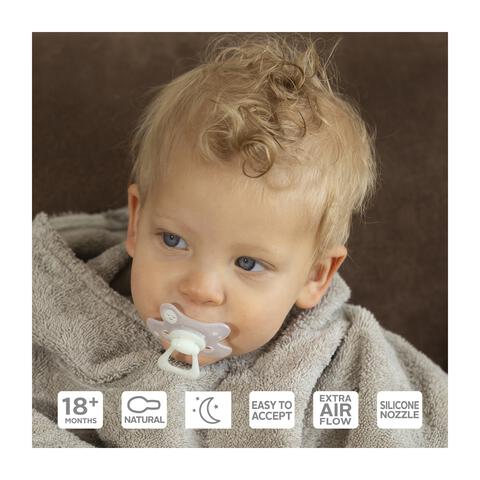 Difrax Fopspeen Natural 18+ Maanden Glow in the Dark BPA-vrij