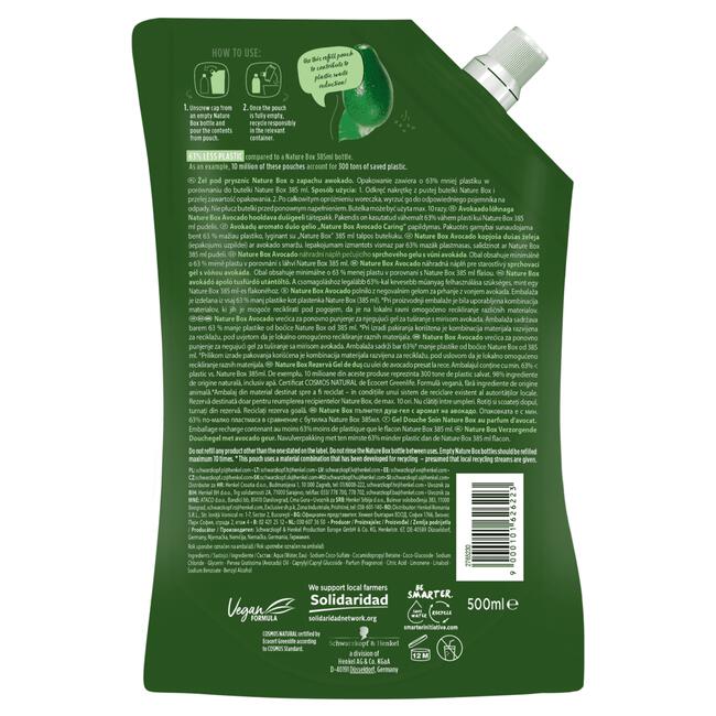 Nature Box Avocado Caring Douchegel Navulverpakking 500 ML