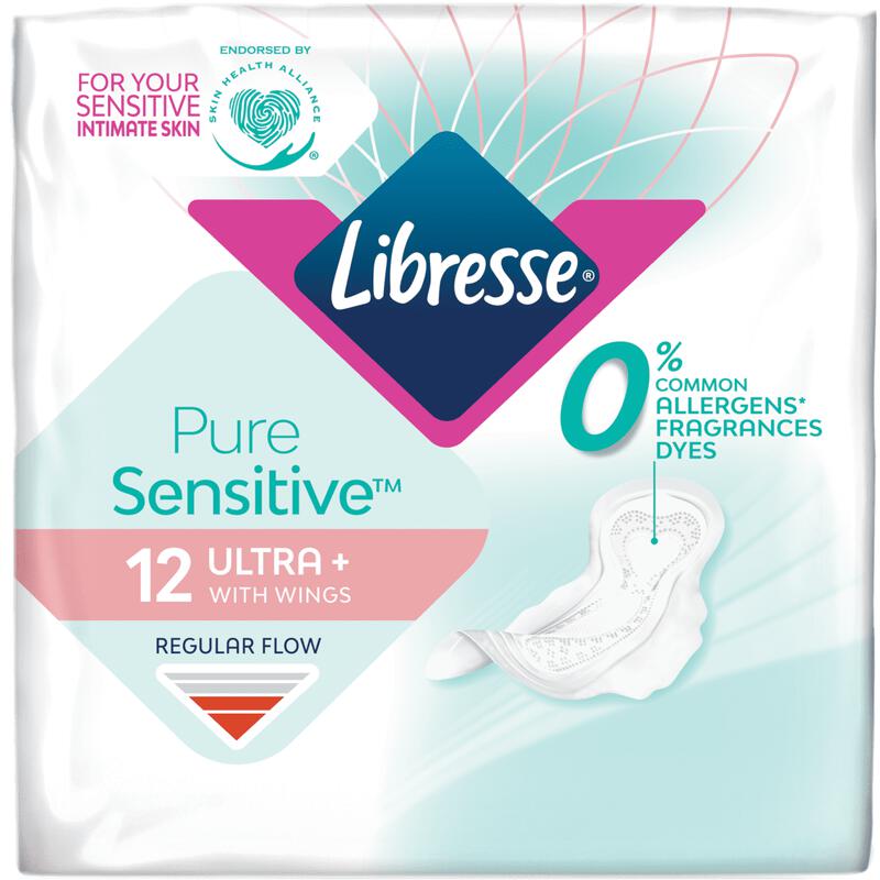 Libresse Pure Sensitive Ultra Maandverband 12 stuks