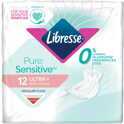 Libresse Pure Sensitive Ultra Maandverband 12 stuks