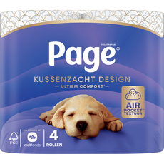 Page Kussenzacht Design Toiletpapier 4 rollen