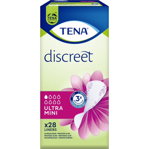 TENA Discreet Ultra Mini Incontinentie Inlegkruisjes 28 stuks