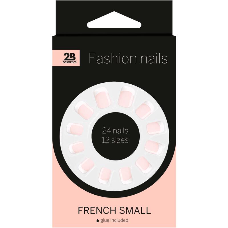 2B Fashion Nails Kunstnagels French Small 24 stuks