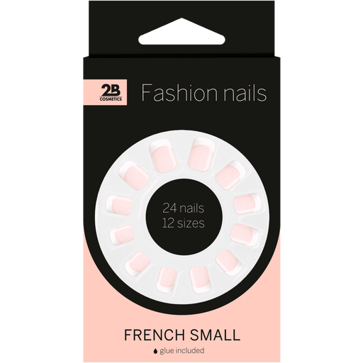 2B Fashion Nails Kunstnagels French Small 24 stuks