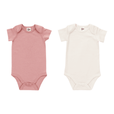 Etos Romper Uni/Pink Maat 74-80 Combiset 2 stuks