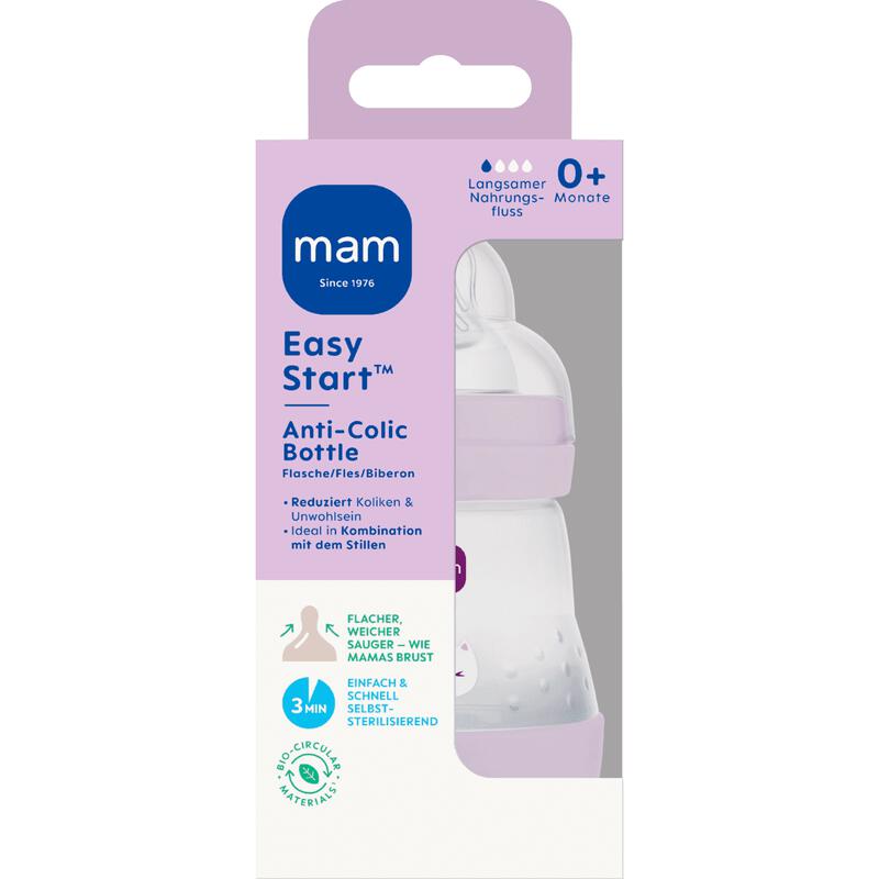 MAM Easy Start Anti-Colic Babyfles Lila 160 ML