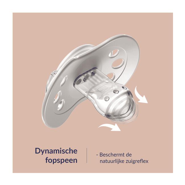Difrax Dynamic Fopspeen 18+M Night&Day Unisex