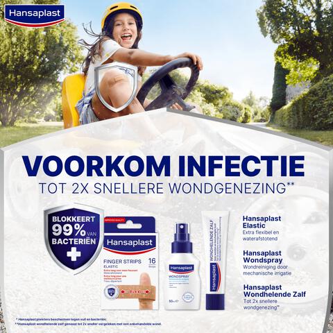 Hansaplast Elastic Finger Strips 16 stuks