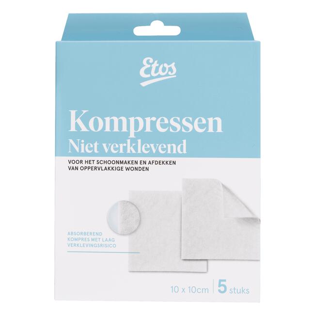 Etos Kompres Niet-Klevend 10 x 10 CM 5 stuks