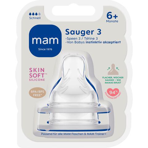 MAM Baby Flesspeen Maat 3 2 stuks