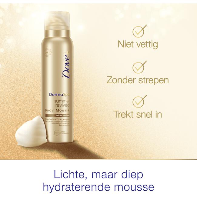 Dove DermaSpa Summer Revived Fair-Medium Tanning Mousse 150 ML