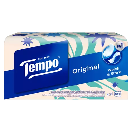 Tempo Original Box 4-Laags Zakdoekjes 100 stuks