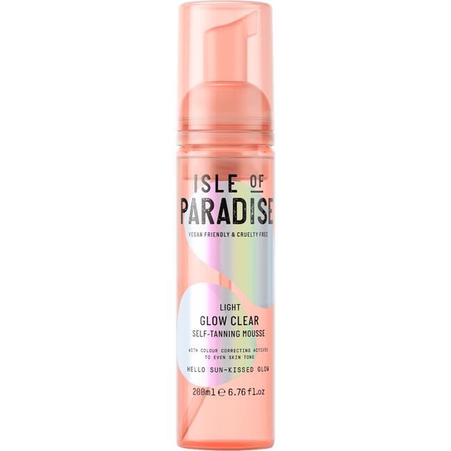 Isle Of Paradise Light Glow Clear Self Tanning Mousse Light 200