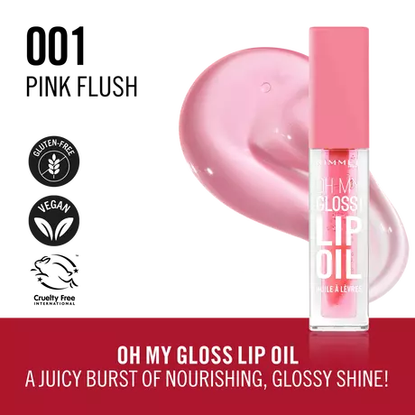 Rimmel London Oh My Gloss! Lip Oil 001 Pink Flush