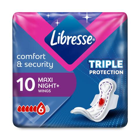 Libresse Maxi Maandverband Goodnight 10 stuks