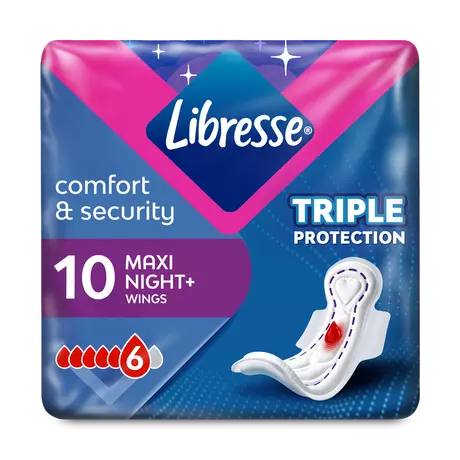 Libresse Maxi Maandverband Goodnight 10 stuks