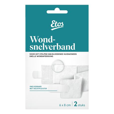 Etos Wondsnelverband 6x8cm