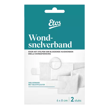 Etos Wondsnelverband 6x8cm