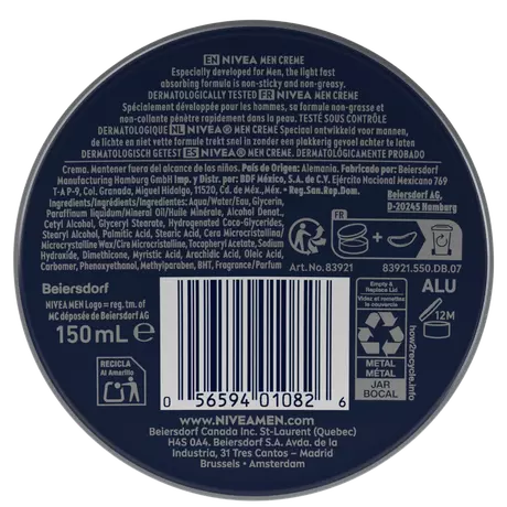 NIVEA MEN Crème Blik Real Madrid 150 ML