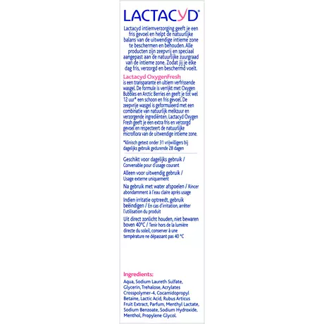 Lactacyd Oxygen Fresh Ultiem Verfrissende Wasgel 200 ML
